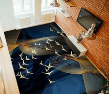 3D Gänsemuster 2576 Fußboden