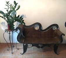 Sitzbank mit passender Pflanzsäule - hochwertiges Dekor-Element - indoor -