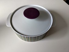 Thomas Porzellan Medaillon Retro lila/blau/grün Schüssel Terrine 20,5 cm