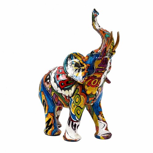 Elefantenfigur bunt deko - elefantenfigur,