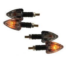 4x Miniblinker Lennon schwarz E-geprüft für Honda CB 750 F2 Seven Fifty RC42 neu