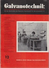GALVANOTECHNIK. Band 55 -