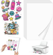 30 Stück Selbstklebend Folie Druckpapier, Inkjet-Vinyl-Aufkleber A4, Bedruckbar 