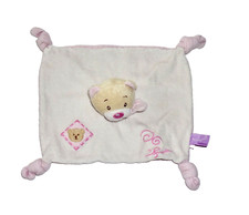 Schmusetuch Supa BIECO BÄR TEDDY BÄRCHEN rosa braun weiß Teddybär Schnuffeltuch