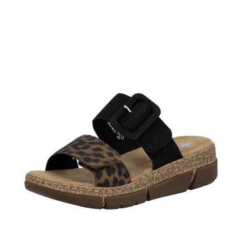 Rieker pantolette braunleo - rieker,