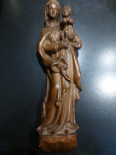 Holzfigur Madonna mit Kind