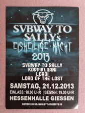 Wende Flyer / ASP Maskenball Tour 2013 + Subway To Sally Eisheilige Nacht 2013