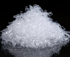 Haargummis Zopf Rasta  Armband  Dreads Zöpfe Kinder Gummi 2 cm Klar NEU