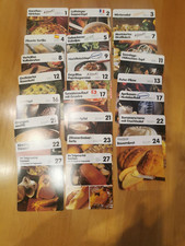 23 verschiedene Rezeptkarten Horizont Verlag 10,5 cm x 12,3 cm