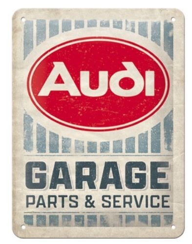 Audi blechschild garage - blechschild,