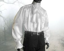 Gothic Mittelalter Larp Hemd Angelus Rüschen Stehkragen Neu