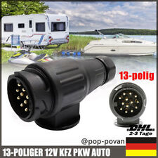 13-POLIGER ANHÄNGER STECKER 12V KFZ PKW AUTO ANHÄNGERSTECKER 13-POLIG Lang