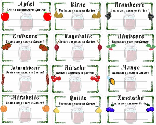 Marmelade aufkleber gelee - 20,