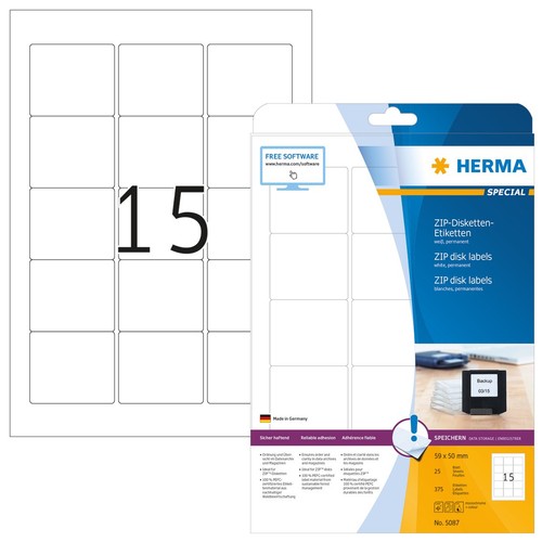Herma zip disketten etiketten - herma,