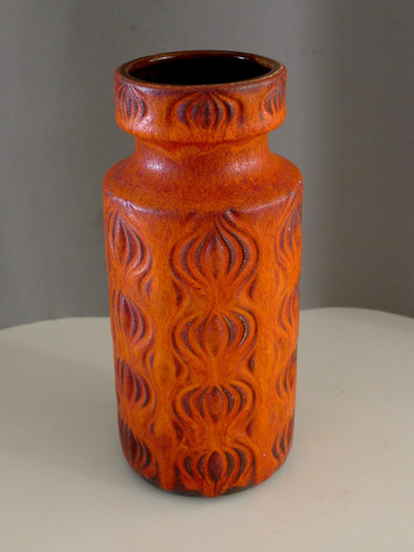 Scheurisch keramik vase orange - vase,