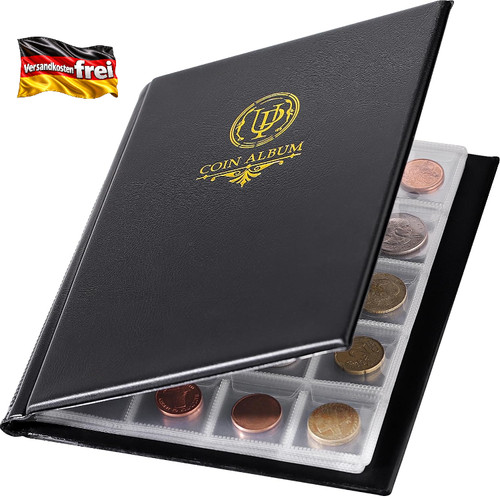 Münzalbum 200 fächer 33x33mm - fächer,