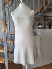 Cream - schönes Unterkleid,  Lingeriekleid, champagnerfarben, mit Spitze, Gr. M