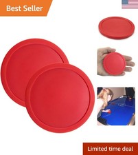 Red air hockey pucks - hockey,