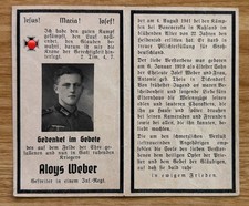 Sterbebild Wk2 Dickendorf