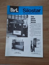Prospekt BVL Silo Star Siloblockschneider für Flachsilos 80er Jahre original