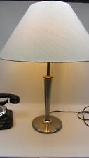 B & M Leuchten Tischlampe 3stufig schaltbar Messing poliert Edelstahl TOP '70er