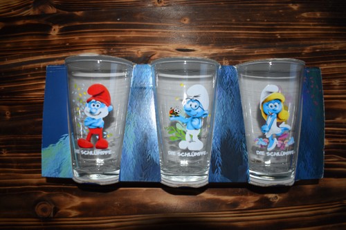 3er glasset die schlümpfe - "die,