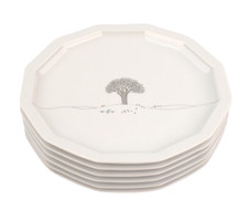 6x Speise Ess Teller Ø 26 Winterreise Rosenthal Polygon Wirkkala Künstlerstempel