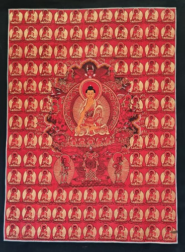 Thangka 1000 buddhas - thangka,