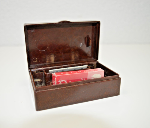 Alte bakelit rasierbox mit - alte,