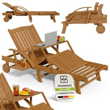 Sonnenliege Holz Garten Liege
