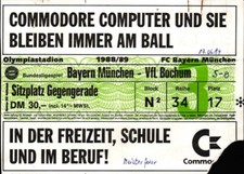 3594 Ticket BL 88/89 FC Bayern