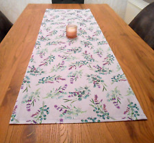 *Tischläufer Lavendel*, Blumen, Natur, Frühling, 45 x 134 cm, handgefertigt, Neu