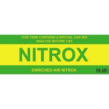 SF-1: Flaschenaufkleber NITROX