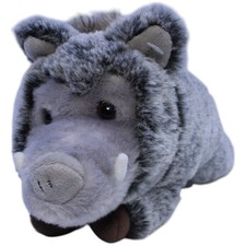 Bauer Süßes Wildschwein, grau Kuscheltier 21cm Gebraucht Wildschwein