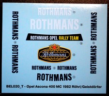 DD für 1982 Opel Ascona 400