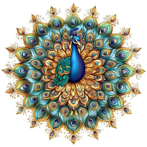 Mandala pfau blume - pfau,