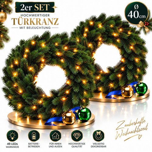 Led türkranz adventskranz - 2x,