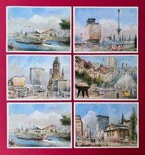 6 x Künstler AK West BERLIN