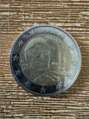 Euro münze helmut schmidt - 2,
