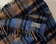 GLEN SAXON SCOTLAND Outlander Tartan Fraser Plaid Decke Wolle Kaschmir Fransen