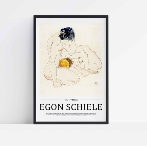 Egon schiele zwei freunde - egon,
