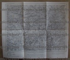 509c❚ alte Landkarte Chateau-Salins Luppy Chambrey Dieuze Leiningen Mörchingen