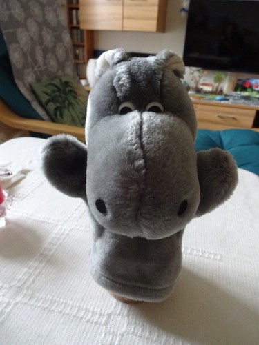 Nilpferd handpuppe neu - nilpferd, handpuppe,