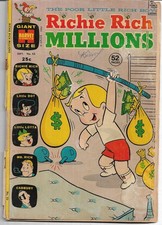 HARVEY Bronze Age : Richie Rich Millions #55 (Warren Kremer??) Ernie Colon??