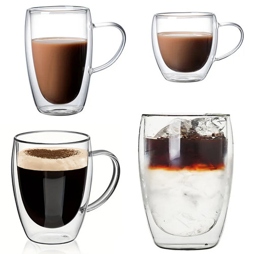 Doppelwandige gläser latte - doppelwandige,