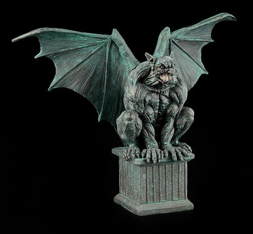 Gargoyle figur magus - magus, sitzt