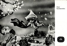 Ak Unser Sandmännchen, Sandmann, Delphin,Tauchbrille, Korallen,... - 4865566