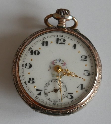 Antike silber taschenuhr - antike,