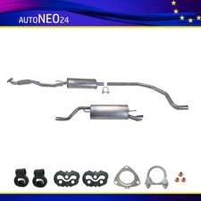 Auspuffanlage ab Kat Opel Corsa D 1.4 (S07) ab. Bj. 2006, Flexrohr, Auspuff