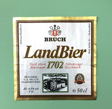 Altes Bieretikett , Brauerei